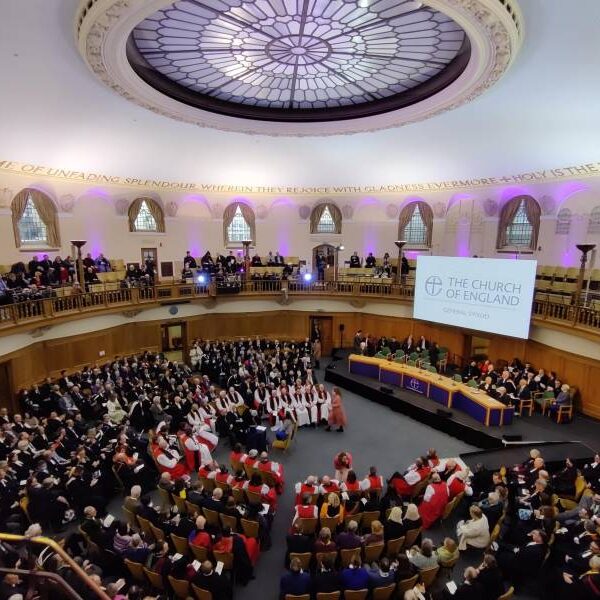 Hundreds gathered in synod chamber for a General Synod meeting.