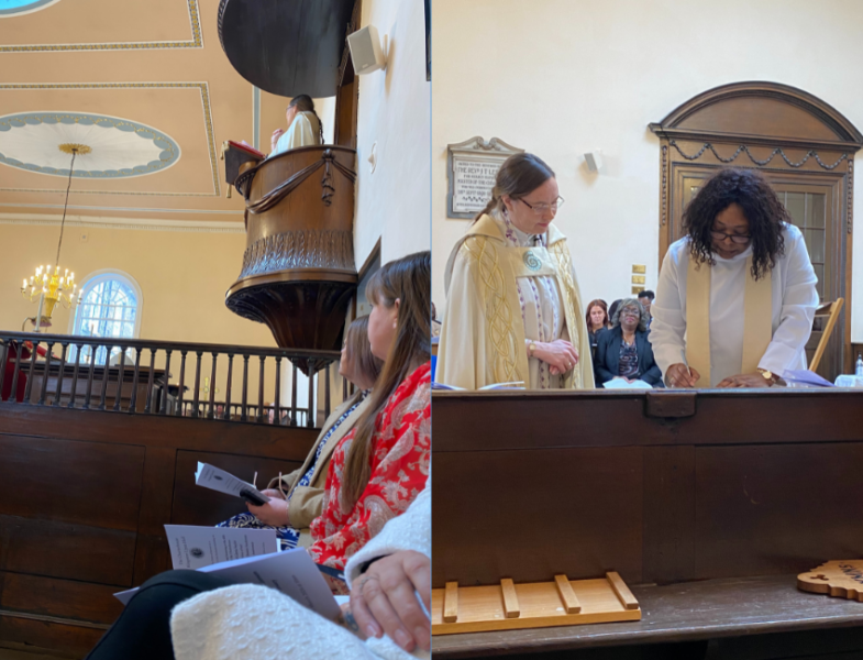 two side by side photos of hull charterhouse