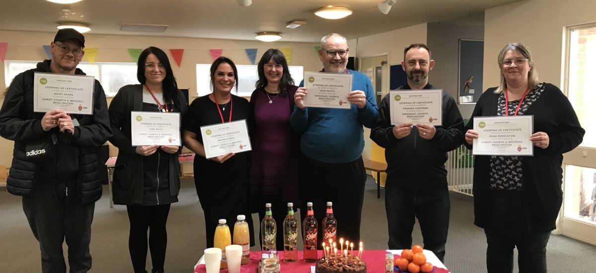 A group from Christ Church Bridlington Network Westhill Community with St Marks and @Emmanuel Church, Bridlington, who completed Mustard Seed's 'Stepping Up' programme in April 2024. A huge well done to (L to R) Nicky, Toni, Michelle, John, Phoenix and Jenni.