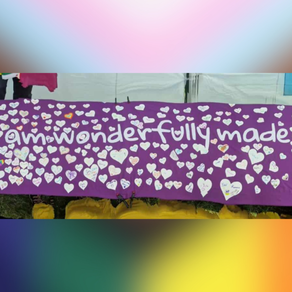 banner reading 'i am wonderfully made'