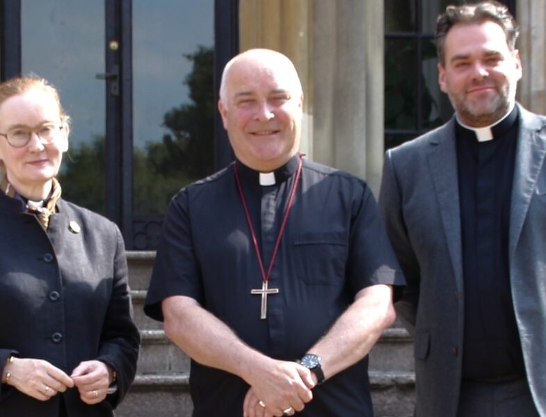 The Revd Canon Dr Flora Winfield, next Bishop of Selby; Archbishop of York Stephen Cottrell; the Revd Barry Hill, next Bishop of Whitby.