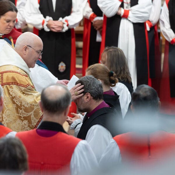 Archbishop Stephen annoints the Rt Revd Barry Hill