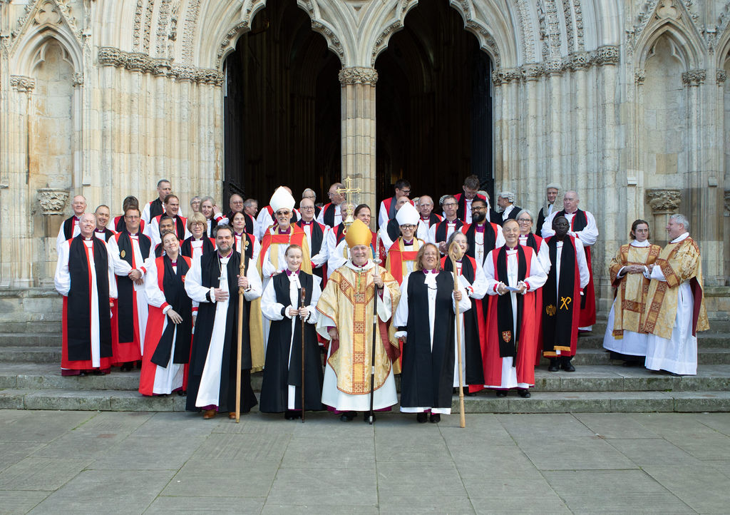 group of bishops outside york minster