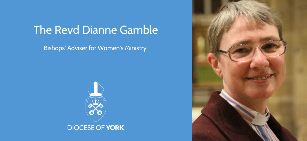 text - the revd dianne gamble, bishops' adviser for women's ministry. photograph of dianne