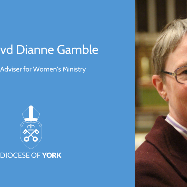 text - the revd dianne gamble, bishops' adviser for women's ministry. photograph of dianne