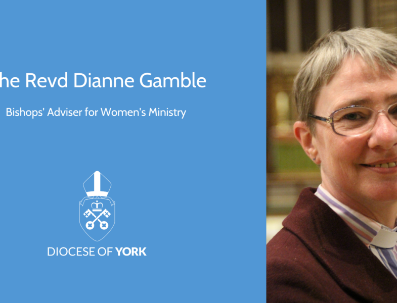 text - the revd dianne gamble, bishops' adviser for women's ministry. photograph of dianne