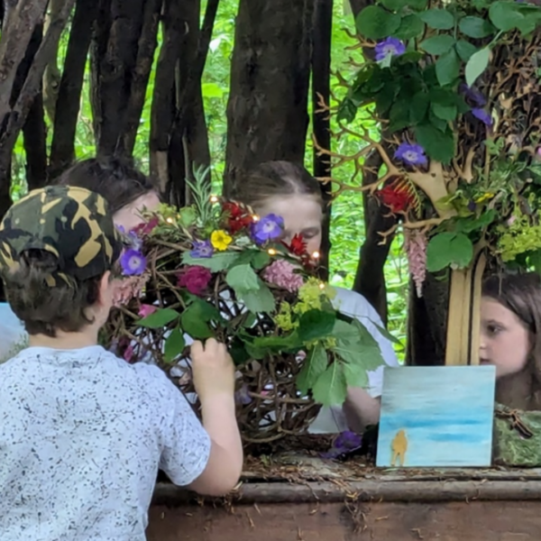 children playing outdoors