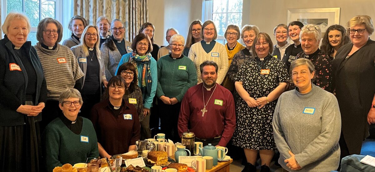 Cleveland Archdeaconry women clergy with Bishop of Whitby Barry Hill