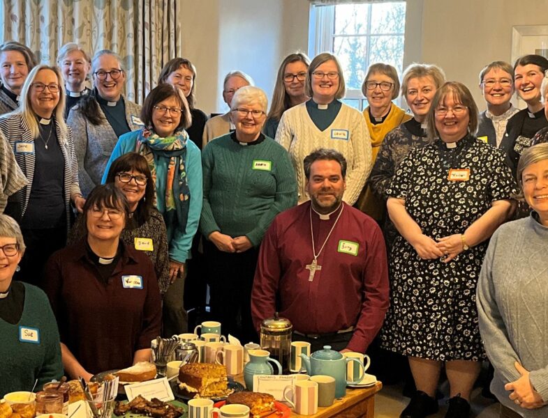 Cleveland Archdeaconry women clergy with Bishop of Whitby Barry Hill