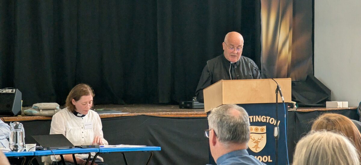 archbishop stephen at lectern