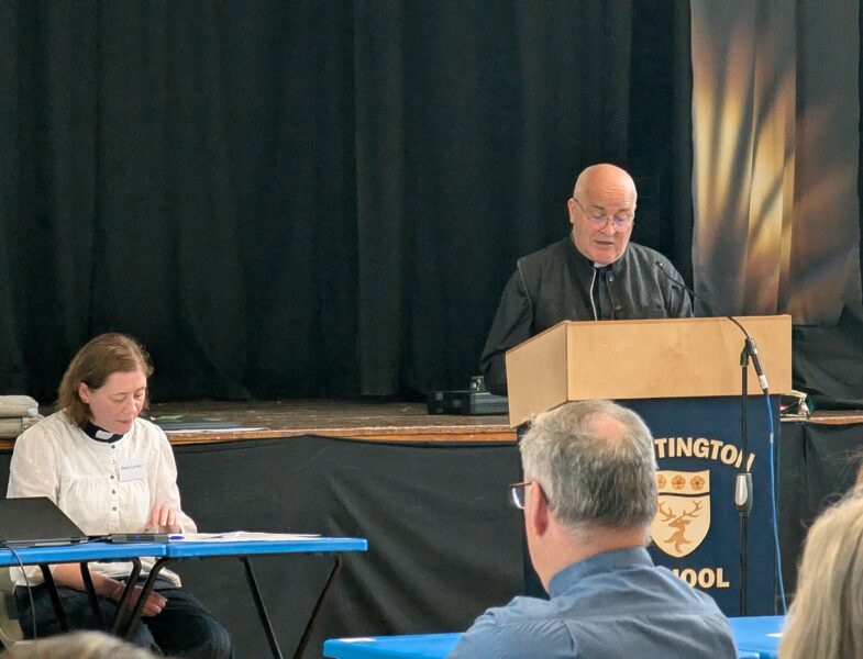 archbishop stephen at lectern