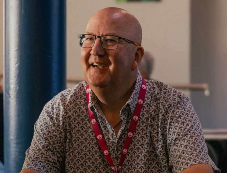 portrait photo of man smiling