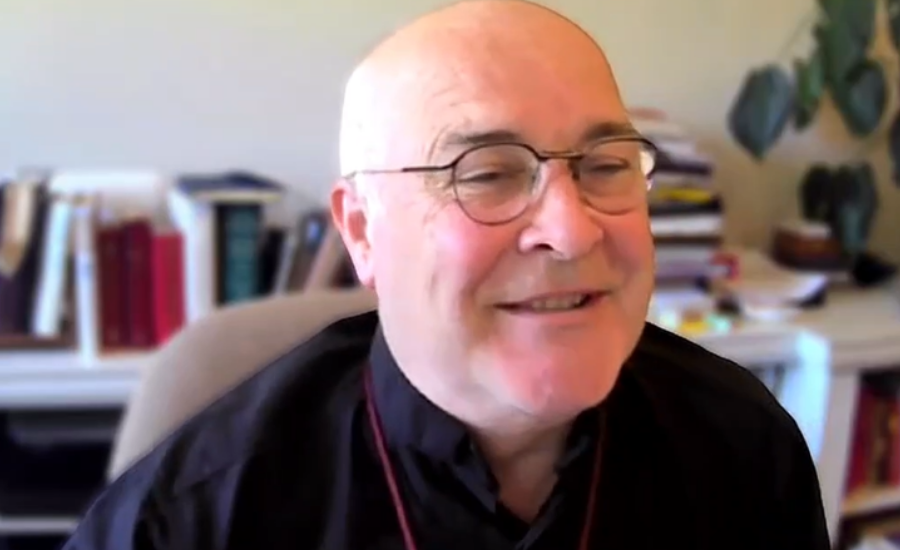 Archbishop Stephen gives his presidential address to diocesan synod.