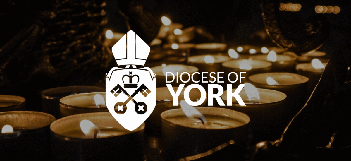 candles and diocese logo