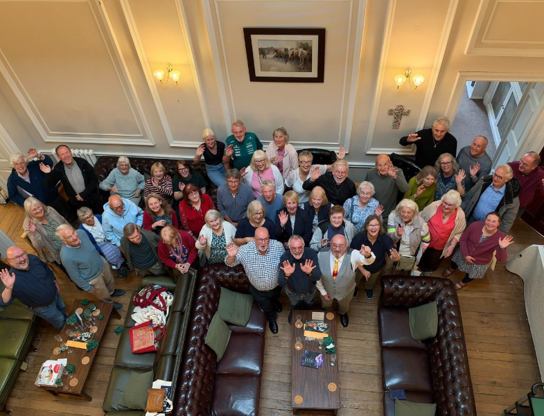 Members of the Revitalise cohort gather at Wydale Hall